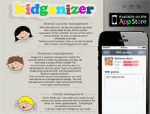 Tablet Screenshot of kidganizer.com